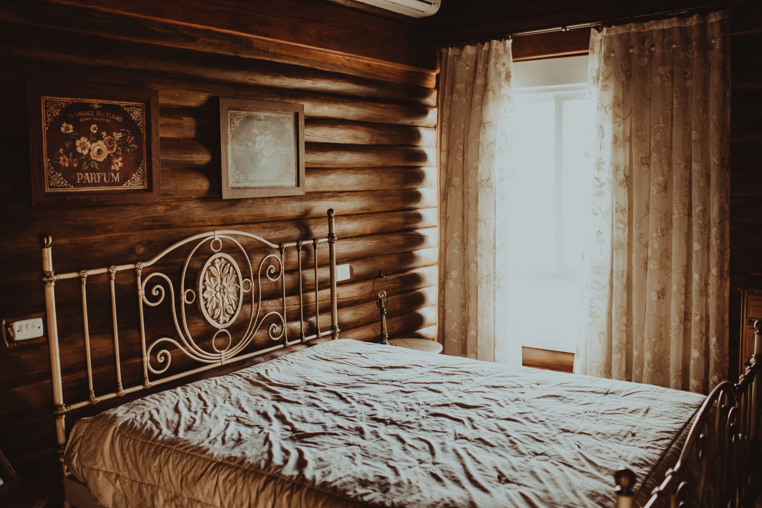 belle chambre style bois